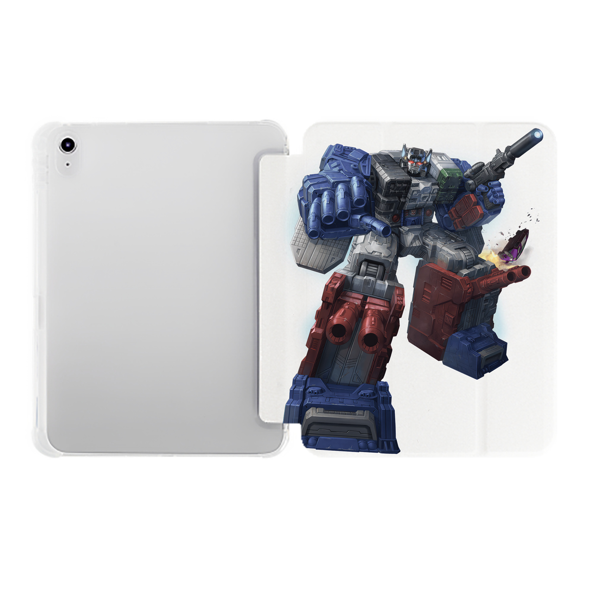 （画像用） Transformers トランスフォーマー IPad ケース ペン収納付き 三つ折りスタンド PUレザー×シリコン 対応機種9.5/10.5/10.9インチ